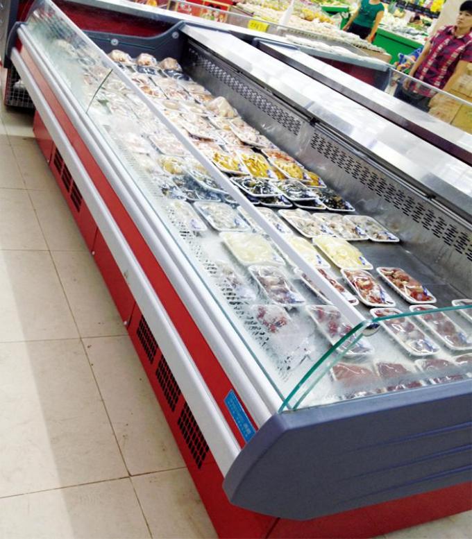 Self Contained Deli Food Display Refrigerator , Meat Display Counter Rear Counter