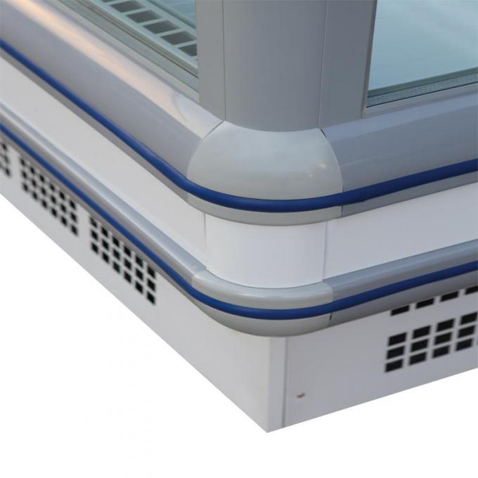 Customize Supermarket Island Freezer For Frozen Food Top Open Freezer
