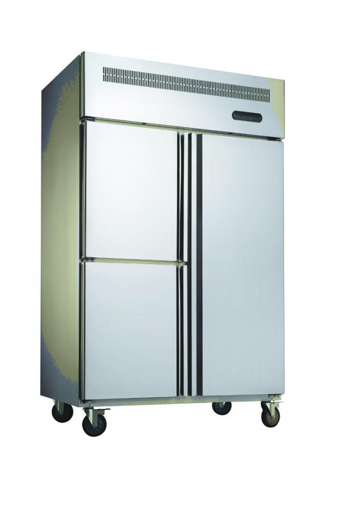 Kitchen / Grocery Commercial Upright Freezer 3 Doors With Easy Moving Wheels