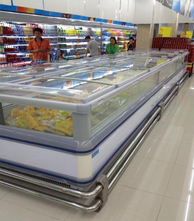 Supermarket Projects Frige Equipment Open Cooler / Island Freezer