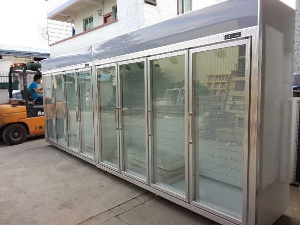 Convenience Store Glass Door Freezer For Fruit 2 - 8 Degree Danfoss Compressor
