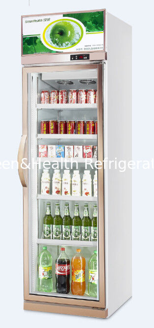 Upright Cooler Commercial Glass Door Refrigerator Cold Drink Display Beverage Display