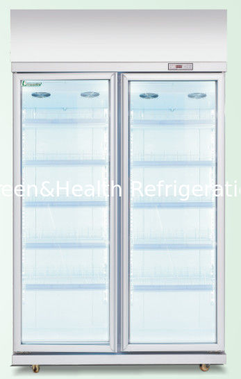 Upright Cooler Commercial Glass Door Refrigerator Cold Drink Display Beverage Display