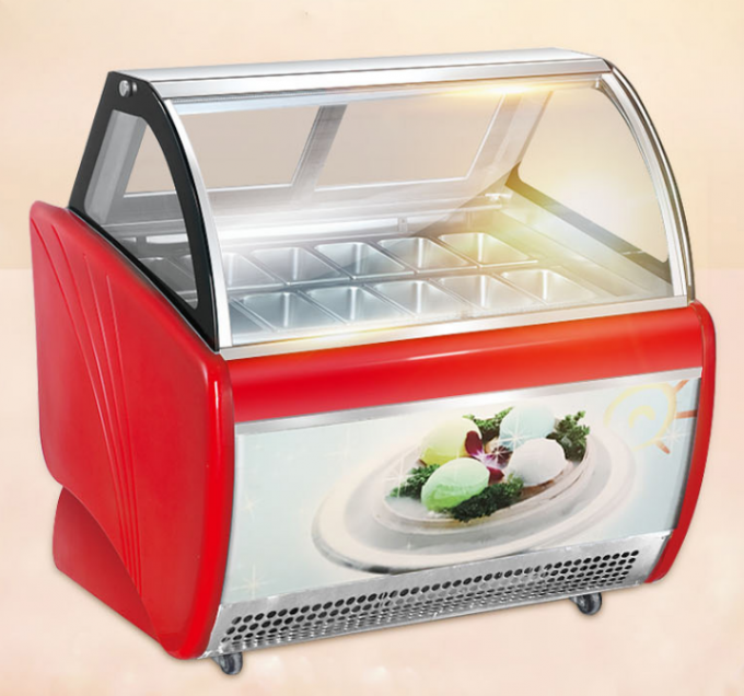 3 Glass Slide Door Ice Cream Chest Display Freezer Ambient Tem 45°C 45°C