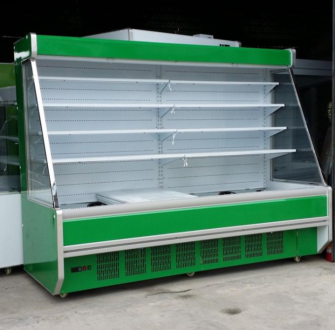 Upright Cold Fan Cooling Multideck Vegetable Chiller Showcase 380v