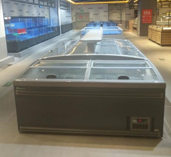 Auto Defrost Commercial Display Freezer Top Sliding Door ... commercial freezer condensing units wiring 