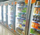 Multi Deck Dairy Glass Door Freezer Back Load Beverage Cooler Cooling Room