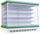 Milk Front Open Face Refrigerated Display Cabinets 3m  Adjustable Multideck