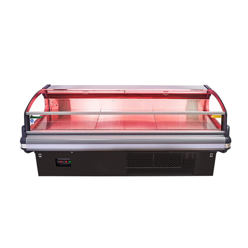 Frost Free Commercial Open Fresh Meat Display Freezer With Counter