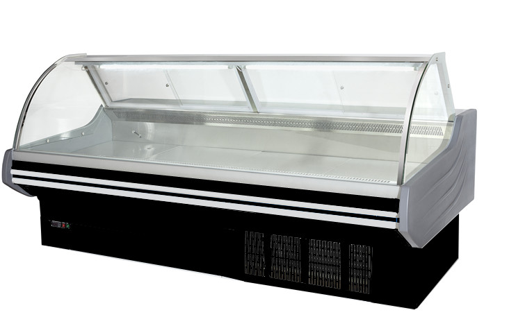 2m White Meat Display Cooler Deli Display Refrigerator For Meat Shop Supermarket