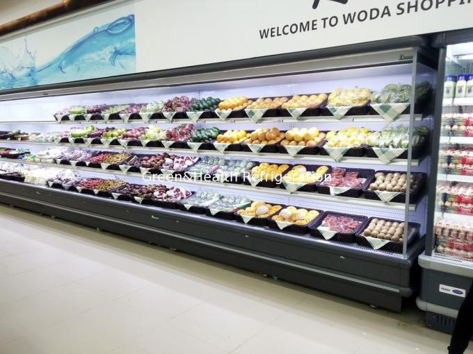 Refrigeration Multi Deck Open Chiller Supermarket Showcase Dimensions