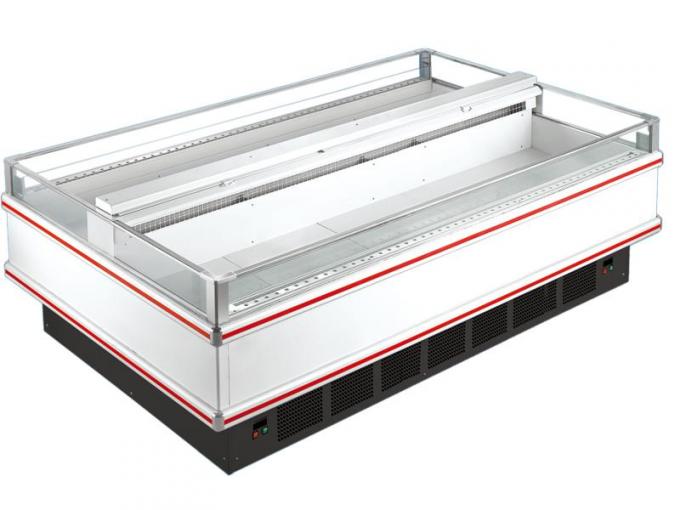 SuperMarket Sliding Door Commercial Display Freezer / Refrigerator With