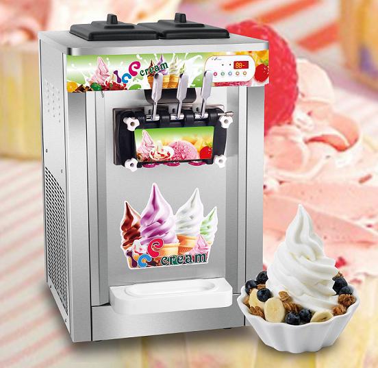 22L / H Twist Flavor Ice Cream Making Machines For Dessert Shop