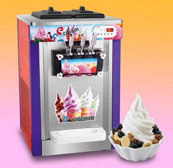 22L / H Twist Flavor Ice Cream Making Machines For Dessert Shop