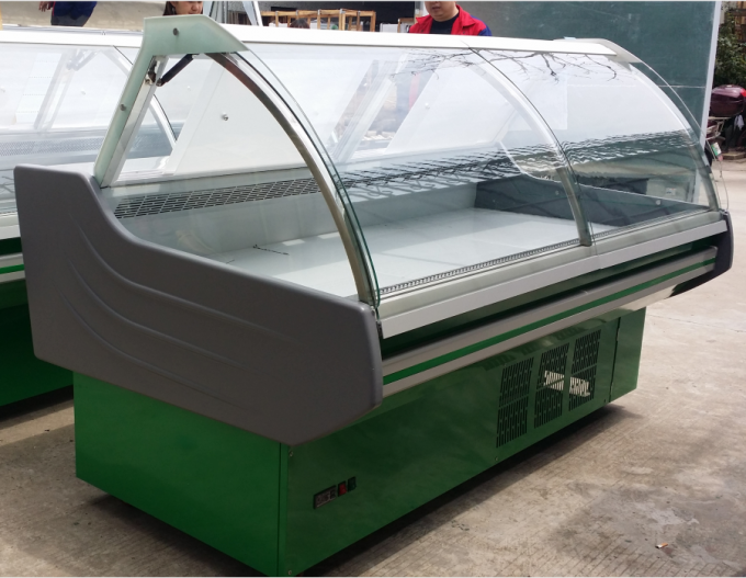 Fan Cooling Fresh Meat Open Display Fridge / Commercial Meat Freezer