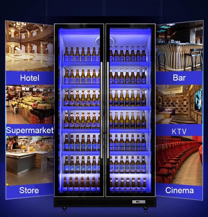 adjustable Bar Hotel Commercial Open Display Fridge refrigerator Multideck