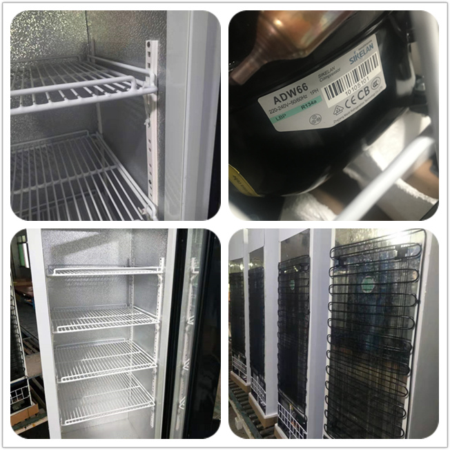 Commercial Beer Fridge Single Door Upright Refrigerator with LED light