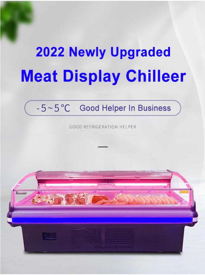 Europe Style Commercial Meat Display Freezer Meat Display Fridges