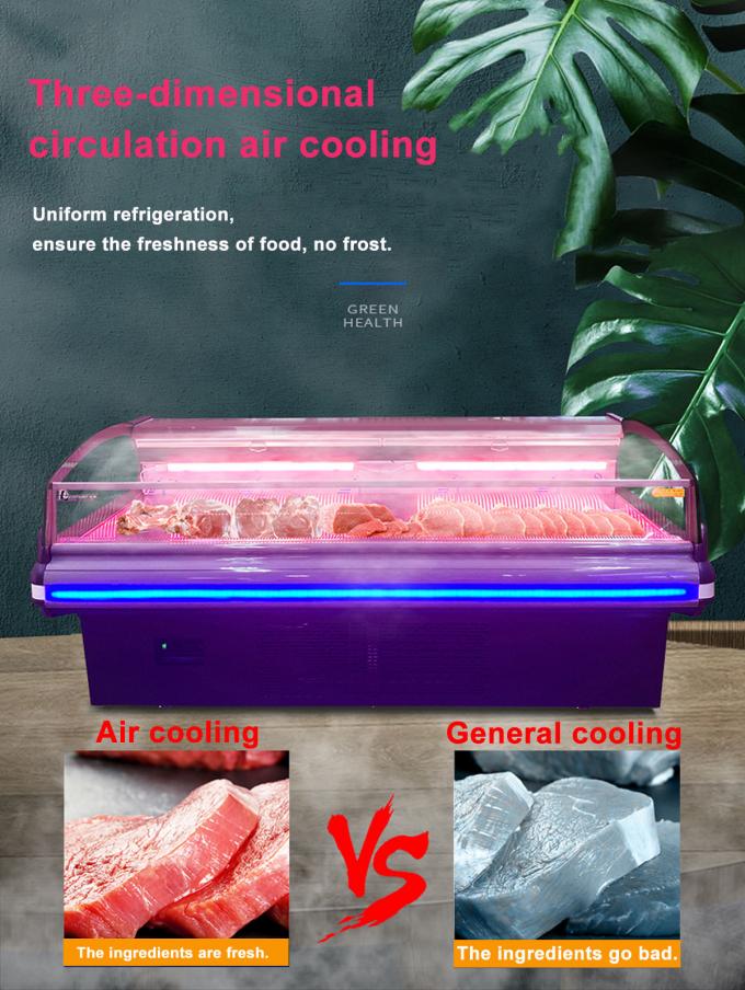 Meat Shop Display Refrigerator Commercial Supermarket Meat Chiller