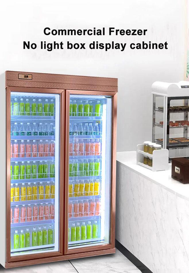 Deluxe Split Vertical Supermarket Refrigerating Display Fridge