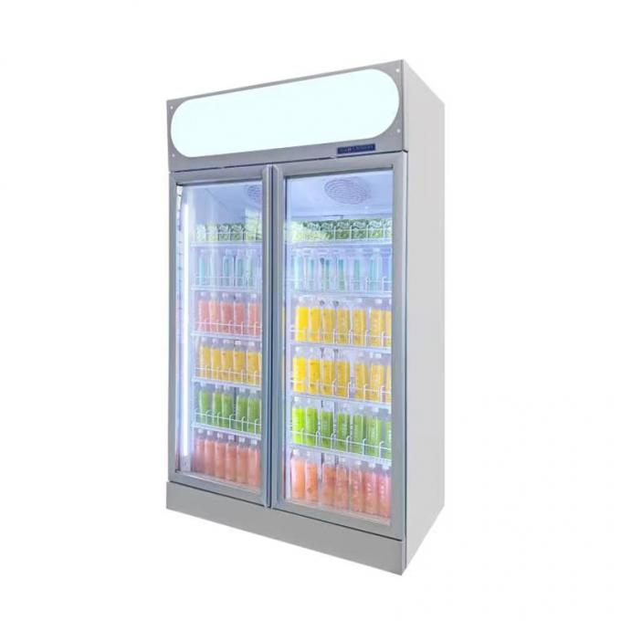 5 Adjustable Shelves Commercial Display Refrigerator Fridge For Drink R404a