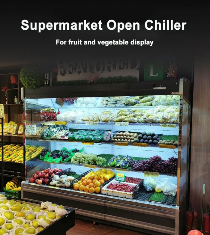 Multi Rack Display Chiller R22 Commercial Display Freezer Multi Rack Stand Open Display Air ...