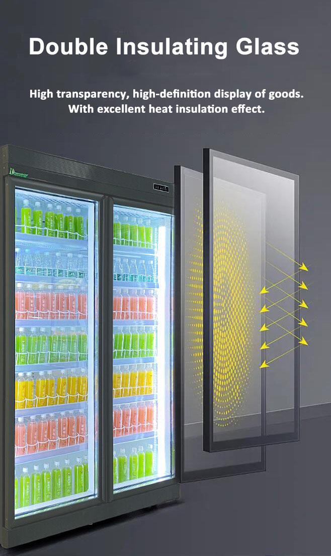 1350W Commercial Refrigerator 2 / 3 / 4 / 5 Door Remote Beverage Fridge