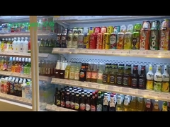 Small Mini Multi Deck Open Chiller Supermarket Showcase Plug In And Remote Type