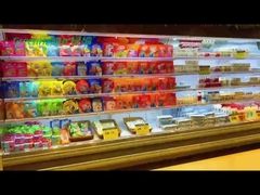 Supermarket commercial multideck open display cooler for vegetable fruit beverage