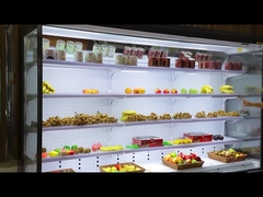 Air Curtain Multideck Open Chiller Store Fruit Display Refrigerator