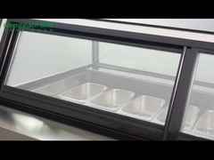 Ice cream display freezer gelato showcase