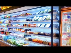 Supermarket Glasses Doors Commercial Upright Freezer For  Benverage Cooler