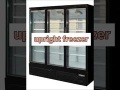 Upright glass door commercial display cooler