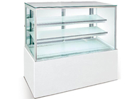 Commercial White Upright Refrigerated Cake Dessert Display Case Freezer For Bakery