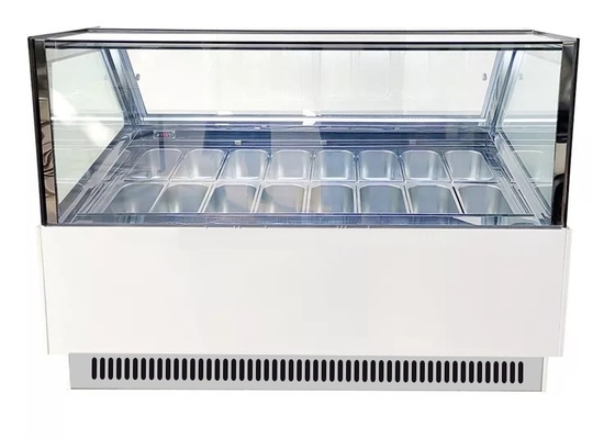 Adjustable Temperature Ice Cream Display Freezer Showcase
