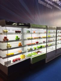 Heavly Loading Shelf Adjusted Multideck Chiller Black / Blue / Apple Green Color