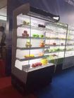 Supermarket Refrigeration Equipment Multideck Open Chiller Curve Glass