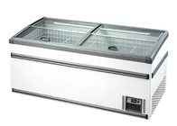 Saving Energy Commercial Display Freezer Supermarket Island Freezer -18°C 1200W