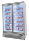 Automatic Rebound Glass Door Commercial Upright Freezer Rapid Cooling