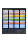 Silent Running Multideck Glass Door Fridge Commercial Display Refrigerator For Drinks
