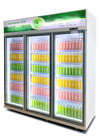 Eco Friendly Low E Glass Commercial Display Beverage Refrigerator For Bar Supermarket
