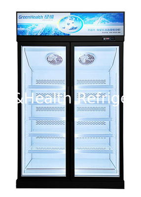 Cold Chian Glass Door Freezer Display Cabinet Electronic Thermostat Control