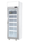 High Efficient Compressor One Door Upright Display Freezer Plastic Coated Steel