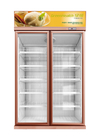 Air Cooling Glass Door Beverage Cooler Supermarket Refrigerator 5 Layers