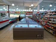 Automatic Defrost Supermarket Island Freezer CFC Free Refrigerant High Efficiency