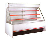 Three Shelves Cooler Multideck Open Display Refrigerator R404 / R22 Refrigerant