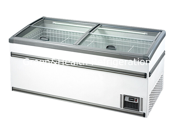 Green Health Commercial Island Freezer Supermarket Refrigeration Popsicles Deep Freezer