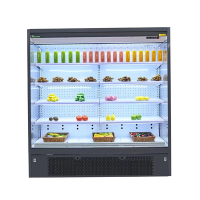 Multi Layers Open Display Chiller Single Temperature For Fruits Or Drinks