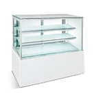 1.2m to 2m Cake Display Glass Freezer Bakery Showcase For Bread Shop