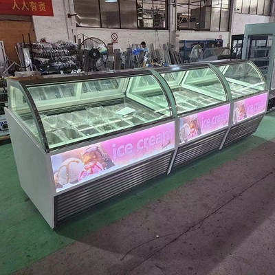 -22 Degree Ultra Low Temperature Ice Cream Equipment Ice Cream Freezer Showcase